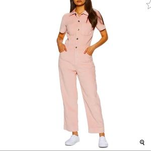 Hemp Afends corduroy jumpsuit pink